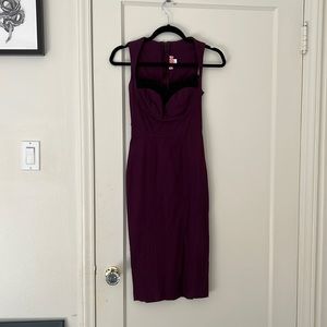 EUC Pinup Couture Masuimi Max Purple Bodycon Dress